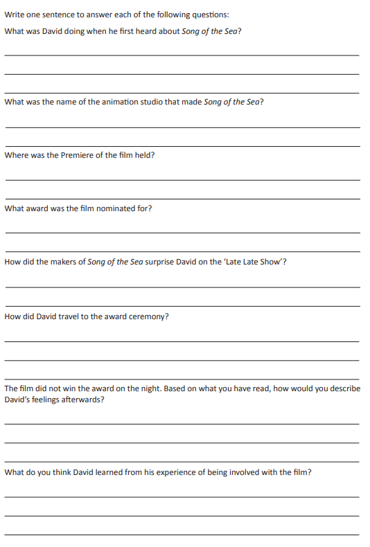 Ordinary Level Sample Questions 20162018 Notes English Junior